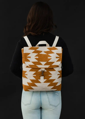 Monochromatic Aztec Backpack