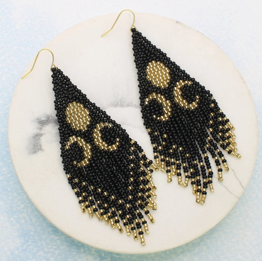 Scenic Beaded Fringe Earrings