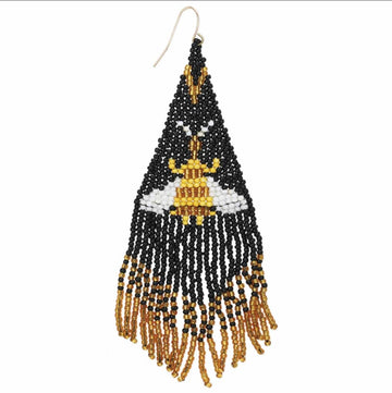 Scenic Beaded Fringe Earrings