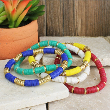 Southwest Bound Heishi Bracelet Set