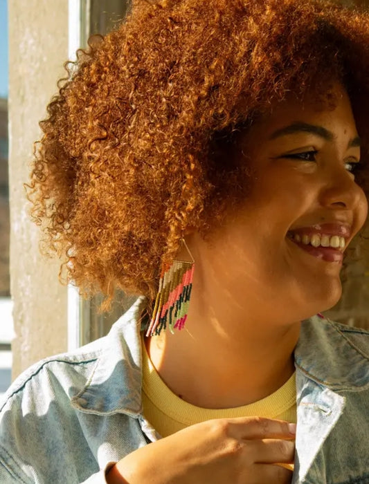 Desert Vibe Beaded Earrings